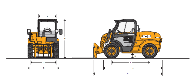 JCB 520-40 - Teleskopski viličar - standardni